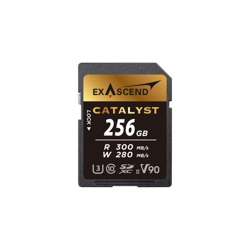 เมมโมรี่การ์ด Exascend Catalyst SDXC UHS-II V90 (R300/W280) สำหรับวิดีโอ 8K RAW