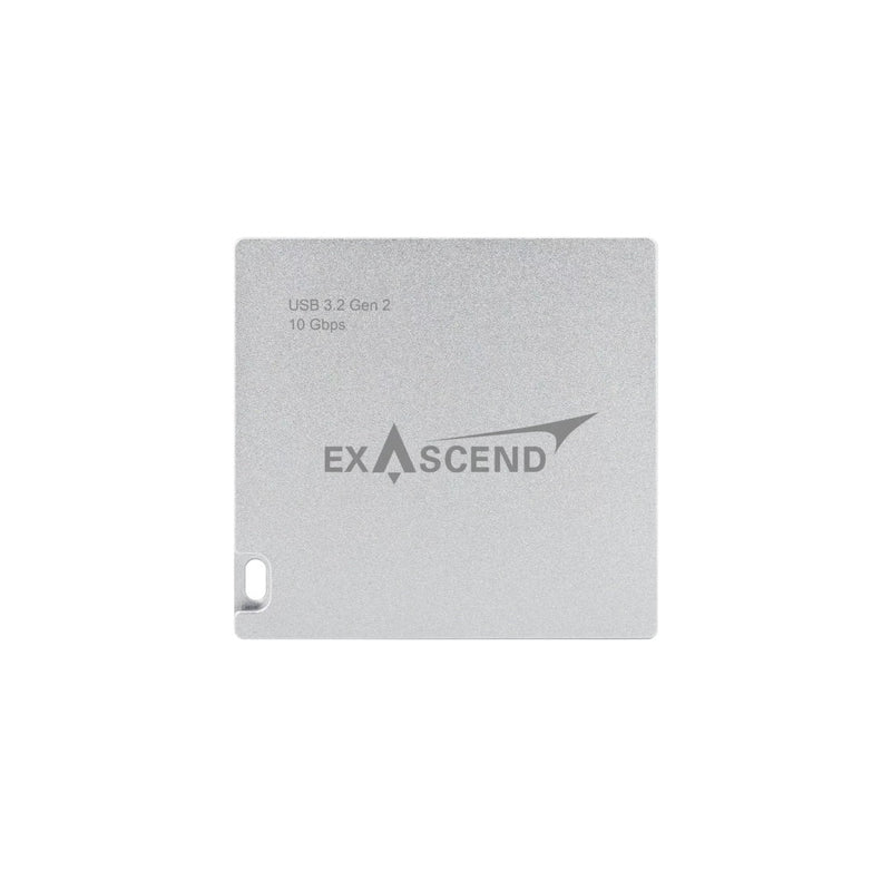 Exascend Essential 4-in-1 Card Reader ด้านหน้าและด้านหลัง