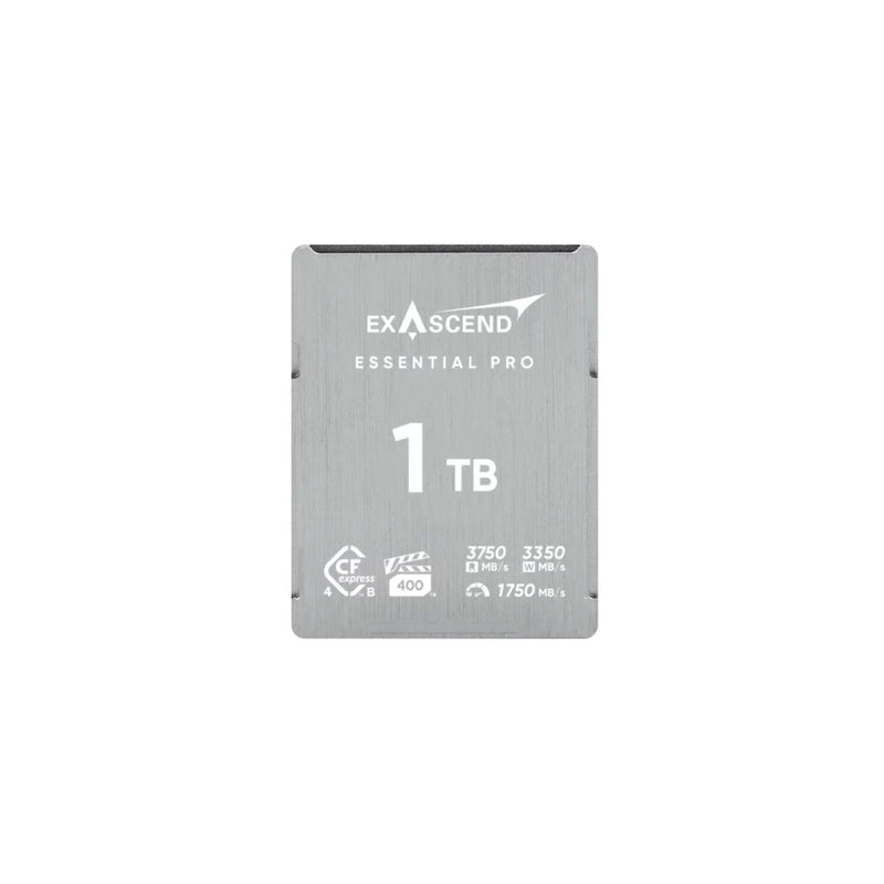เมมโมรี่การ์ด Exascend Essential Pro CFexpress Type B 4.0 VPG400 R3750/W3350 12K RAW สำหรับ Canon R5 Z8