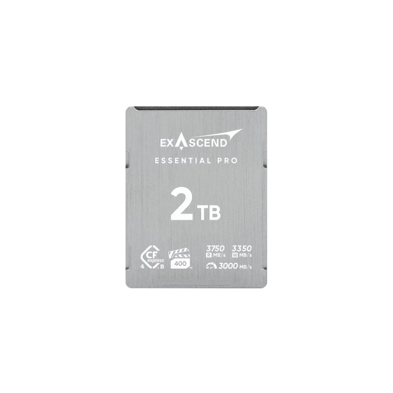 เมมโมรี่การ์ด Exascend Essential Pro CFexpress Type B 4.0 VPG400 R3750/W3350 12K RAW สำหรับ Canon R5 Z8