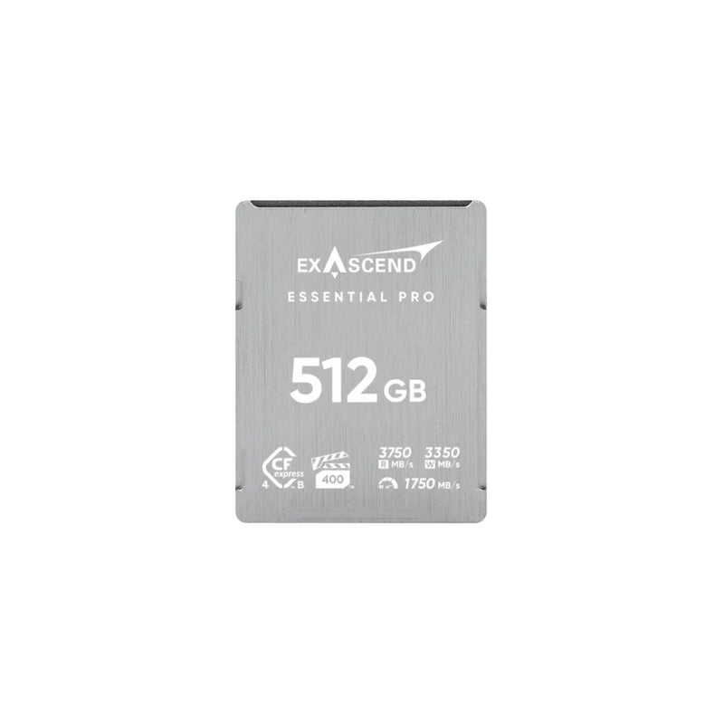 เมมโมรี่การ์ด Exascend Essential Pro CFexpress Type B 4.0 VPG400 R3750/W3350 12K RAW สำหรับ Canon R5 Z8