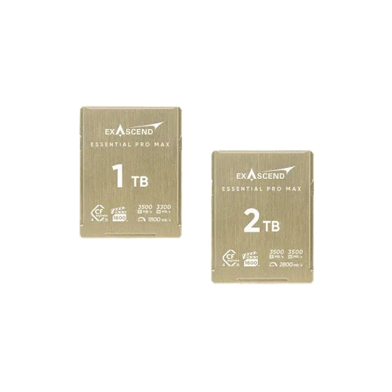 เมมโมรี่การ์ด Exascend Essential Pro Max CFexpress Type B 4.0 VPG1600 World's First R3500/W3500 12K RAW Exascend