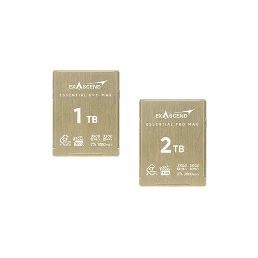 เมมโมรี่การ์ด Exascend Essential Pro Max CFexpress Type B 4.0 VPG1600 World's First R3500/W3500 12K RAW Exascend