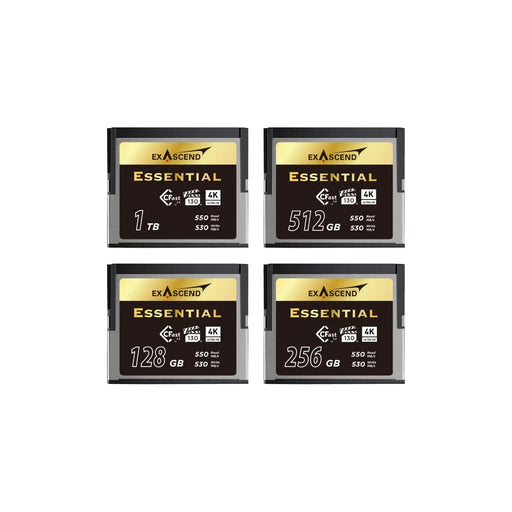 เมมโมรี่การ์ด Exascend Essential CFast 2.0 R550/W530 VPG130 4K RAW สำหรับ Blackmagic URSA Canon Exascend
