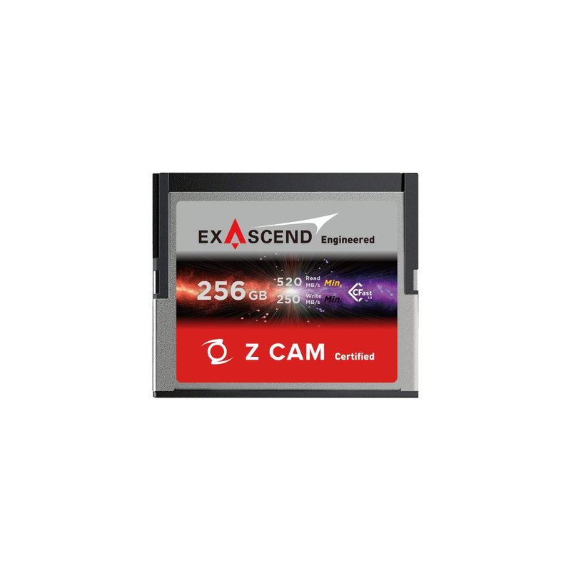 เมมโมรี่การ์ด Exascend CFast 2.0 Z CAM Approved Memory Card (R520/W500) สำหรับกล้อง Z CAM 5 ปี ของแท้ ประกันศูนย์ไทย