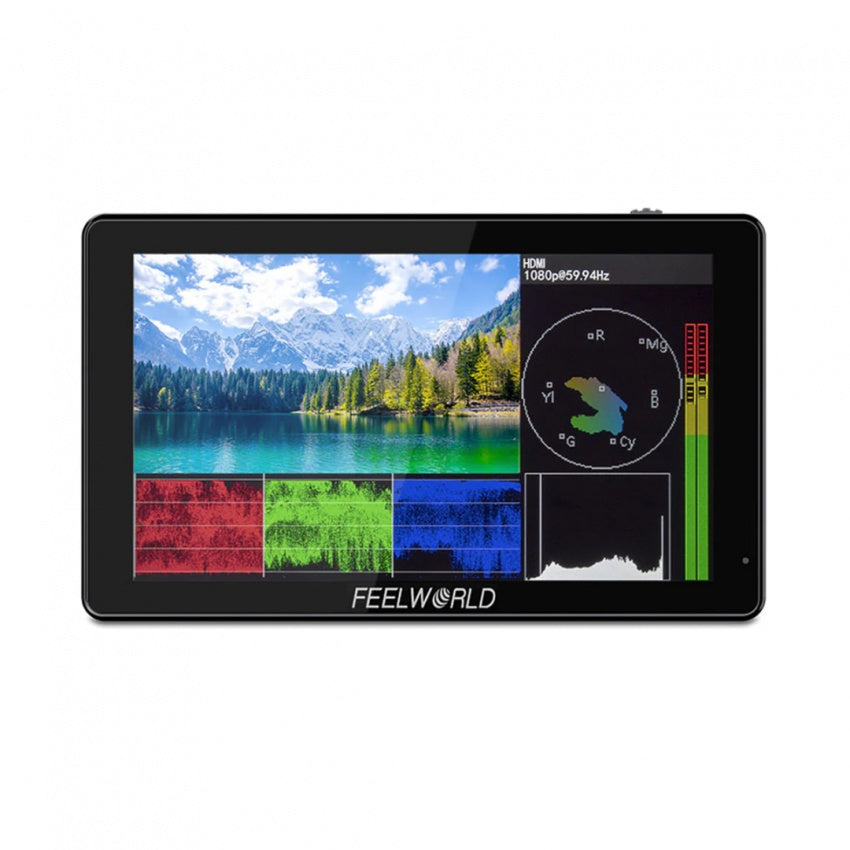 FEELWORLD LUT5 Touchscreen Monitor 5.5" · 3000 nits · HDMI · Full HD · F970 Power Kit image 1