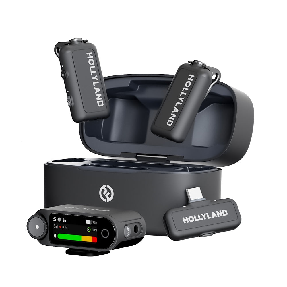 Hollyland LARK MAX 2 Combo 32-bit Float Wireless Microphone (Black)