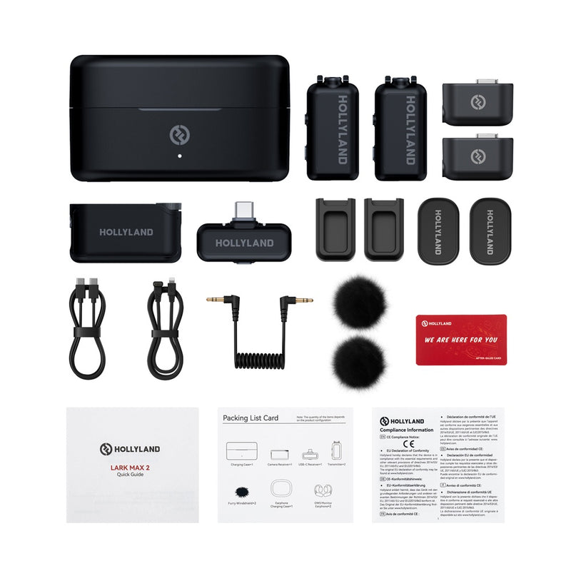 Hollyland LARK MAX 2 Combo 32-bit Float Wireless Microphone (Black) - image 5