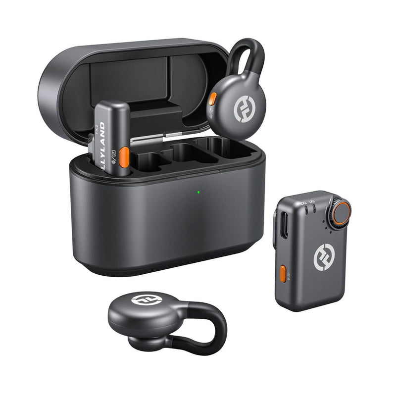 Hollyland LARK M2S Mini Combo Wireless Microphone (Space Gray)