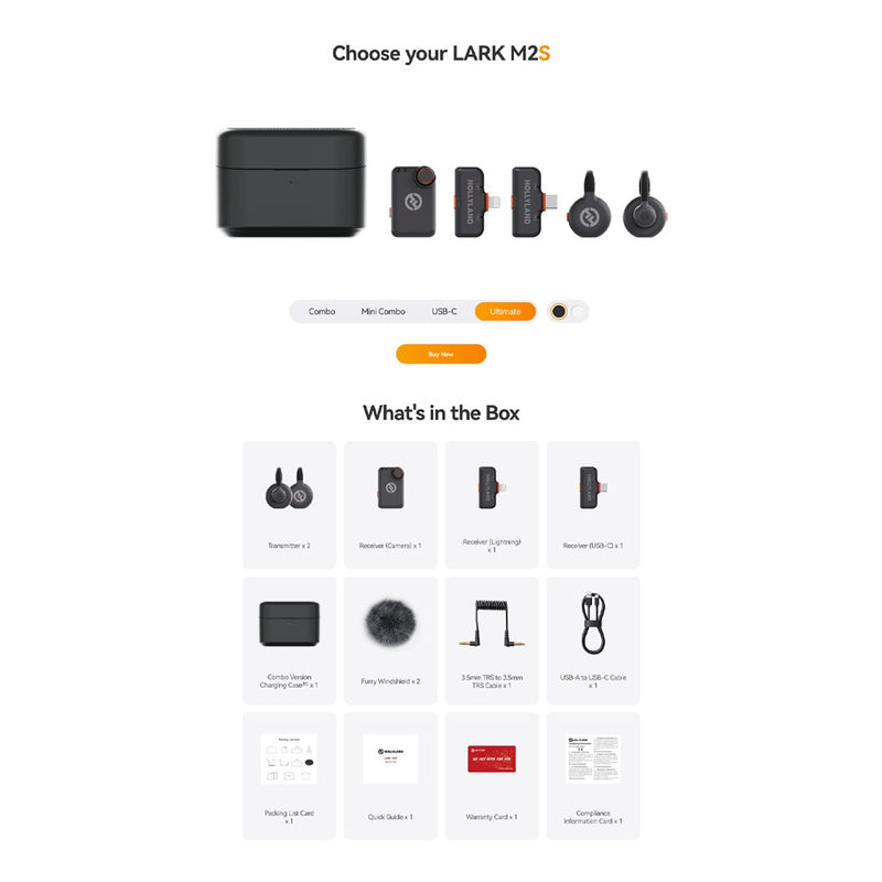 Hollyland LARK M2S Ultimate Combo Wireless Microphone - image 2