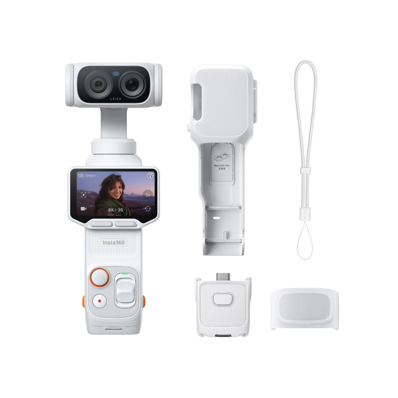 Insta360 Luna Ultra White 8K Gimbal Camera with Dual Leica Lenses - image 6