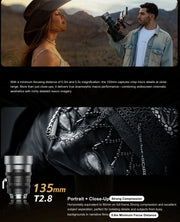 เลนส์ SIRUI IronStar 135mm T2.8 1.5x Full Frame Anamorphic Flare Type Neutral Flare