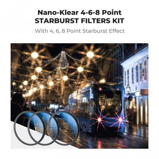 ฟิลเตอร์ K&F 49-82mm Nano-K 3 in 1 Star Filter Set (4