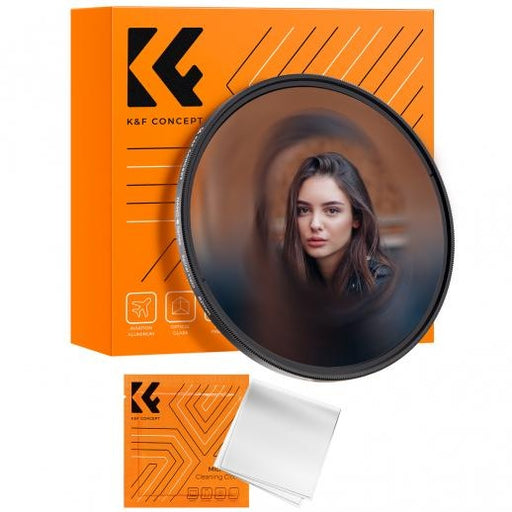 K&F 58-82mm Nano-B Spiral Halo Filter with Cleaning Cloth Lens Filter K&F Concept