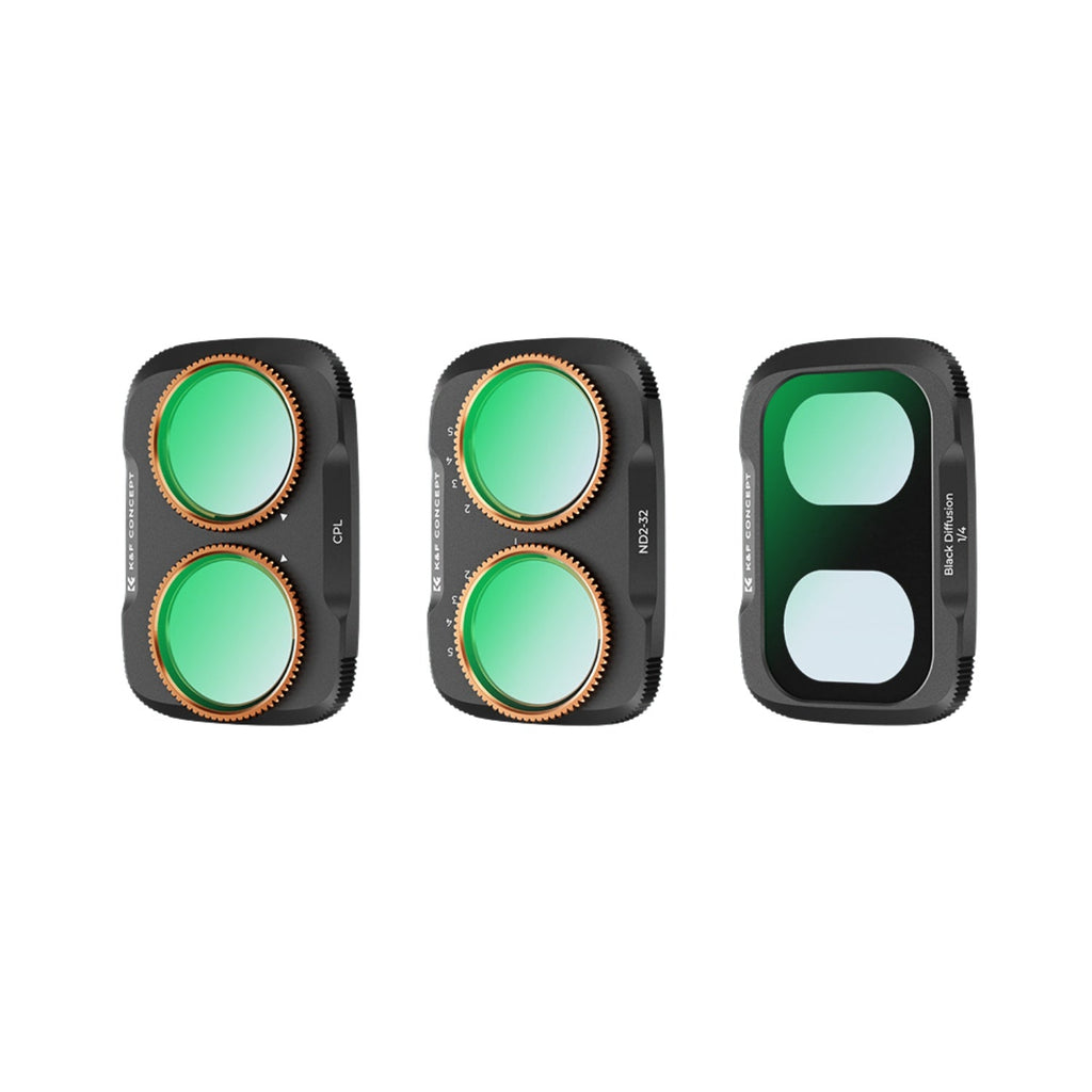 K&F Concept 3-in-1 Magnetic Filter Kit CPL + Black Diffusi
