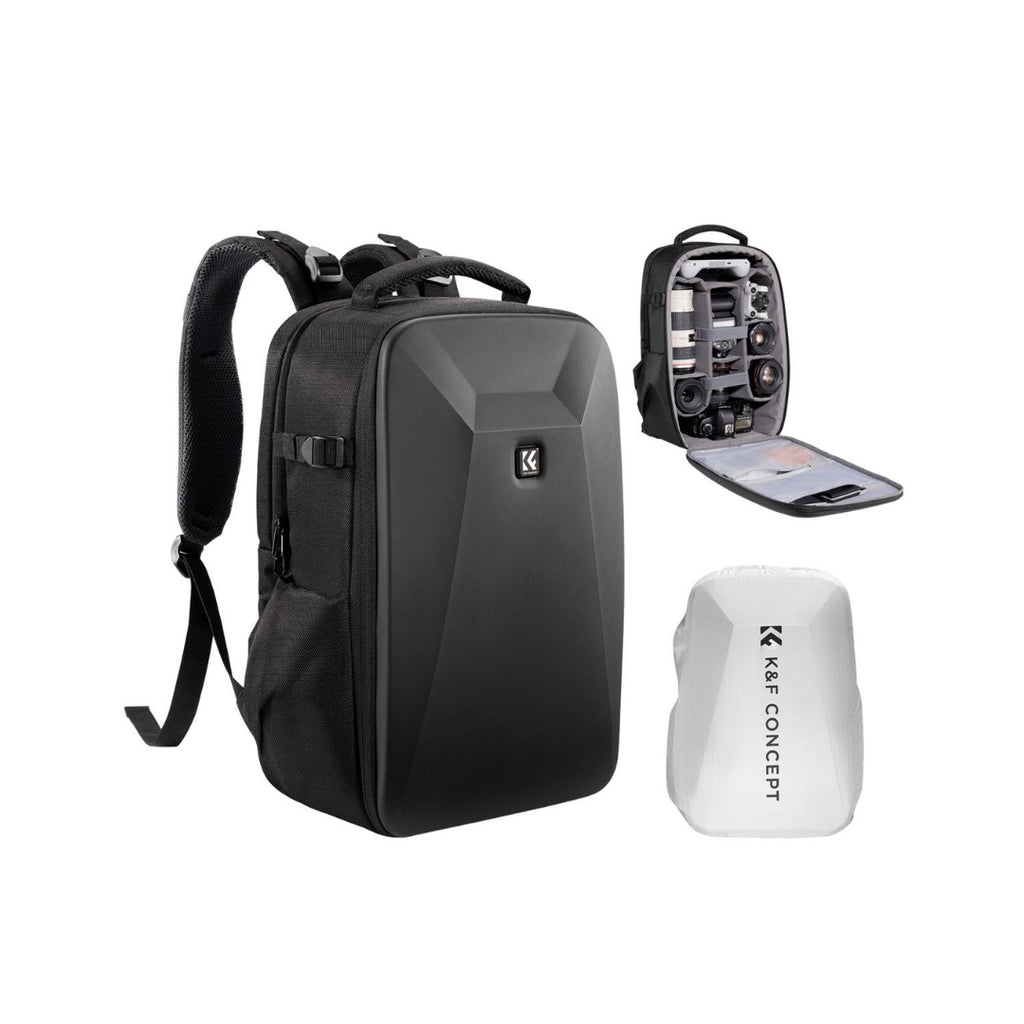 K&F Concept KF13.134 EVA Hard Shell Camera Backpack 22L Nature Wander 10 (Black) Camera Bag K&F Concept