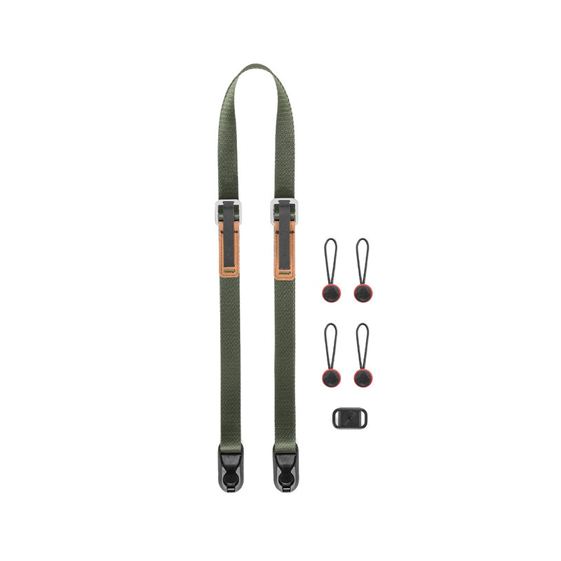 Peak Design Leash Camera Strap (Sage) · Quick-Connect Anchor Link · 90kg per Anchor