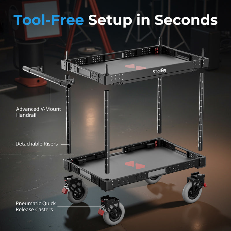 SmallRig MD4573 36" Lightweight Video Production Camera Cart