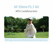 Meike Air 25mm F1.7 lens with STM motor