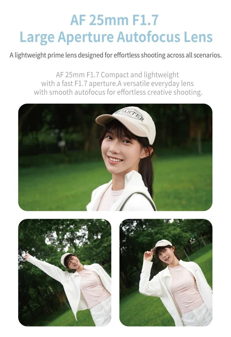 Meike Air 25mm F1.7 lens with 9 aperture blades
