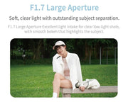 Meike Air 25mm F1.7 White lens with 52 mm filter thread