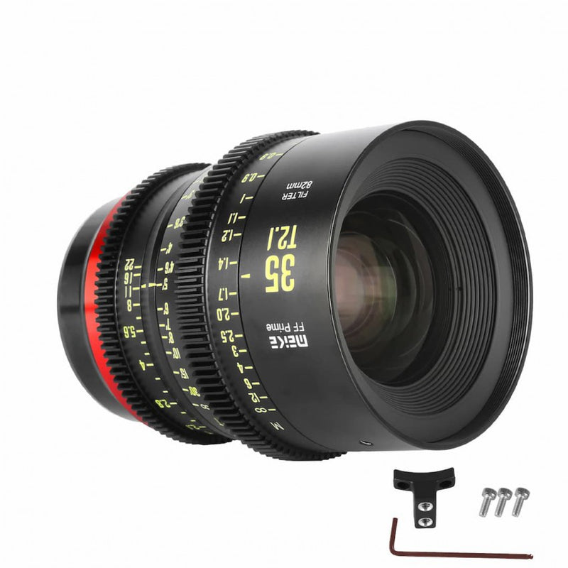 Meike 35mm T2.1 Prime Cinema รายละเอียดงานประกอบ