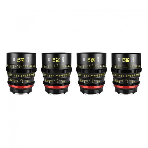 Meike 16/24/35/50mm Full Frame Prime Cinema 4-Lens Kit PL-Mount
