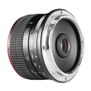 Meike MF 6.5mm F2.0 Ultra Wide เมาท์ Canon EF / Sony E / Fuji X / MFT