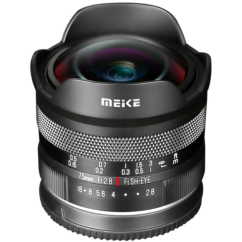 Meike 7.5mm F2.8 Manual Focus Diagonal Fisheye เมาท์ Sony E / Nikon Z / Fuji X / Canon EF