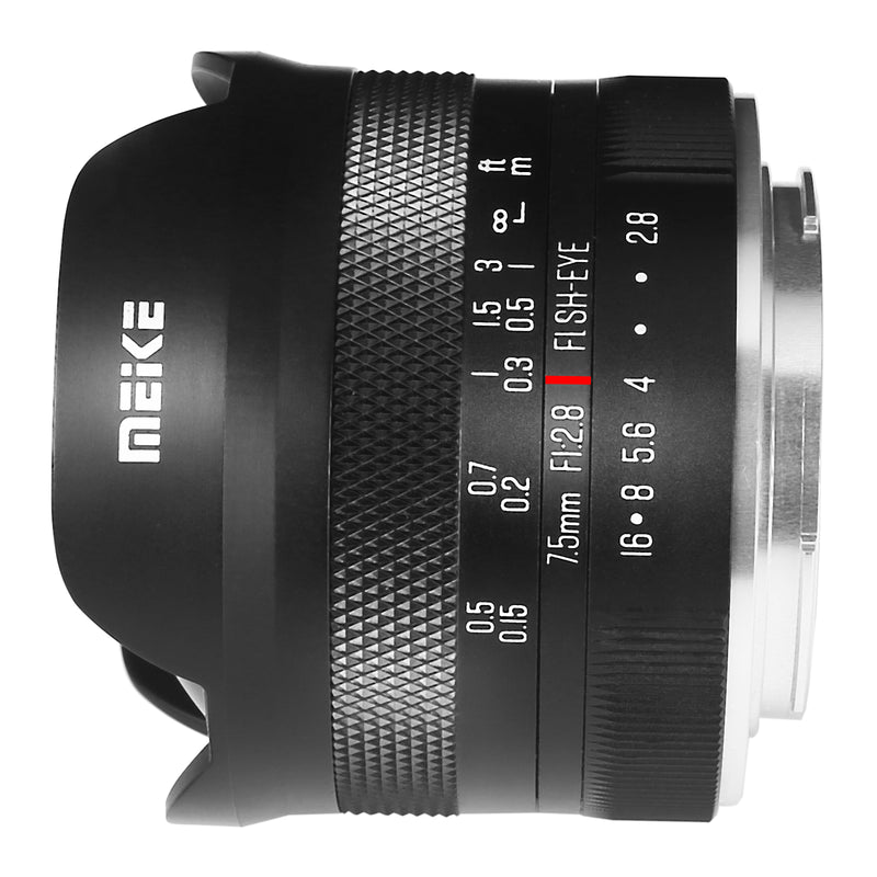 Meike 7.5mm F2.8 Manual Focus Diagonal Fisheye รายละเอียดงานประกอบ