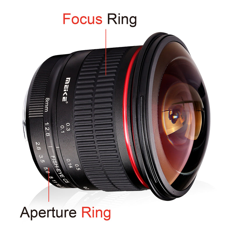 Meike 8mm F3.5 Ultra Wide Fisheye เมาท์ Nikon Z / Canon EF