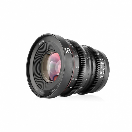 Meike Mini Prime 16mm T2.2 Cine Lens Sony E Fujifilm X Canon RF M43 Mount