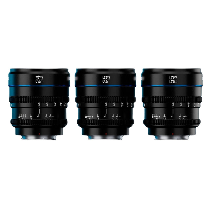 ชุดเลนส์ SIRUI Night Walker 24mm + 35mm + 55mm 3-Lens Kit T1.2 สีดำ