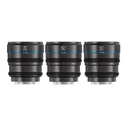 ชุดเลนส์ SIRUI Night Walker 24mm + 35mm + 55mm 3-Lens Kit T1.2 สี Gunmetal