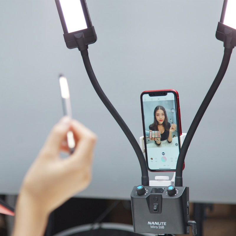 ไฟแต่งหน้า Nanlite Mira 26B แสงนุ่มไร้เงา