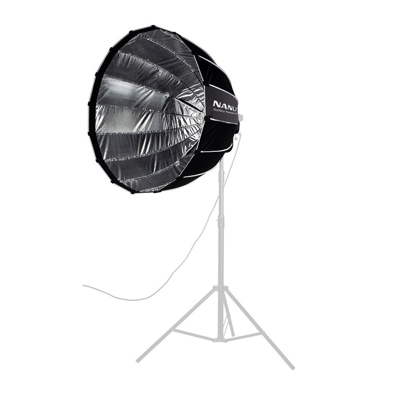 ซอฟต์บ็อกซ์พาราโบลิก Nanlite Para 90 ด้านในสีเงิน