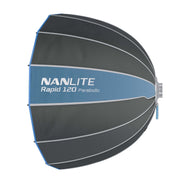 ซอฟต์บ็อกซ์พาราโบลิก Nanlite Rapid 120 กางและพับเก็บใน 5 วินาที
