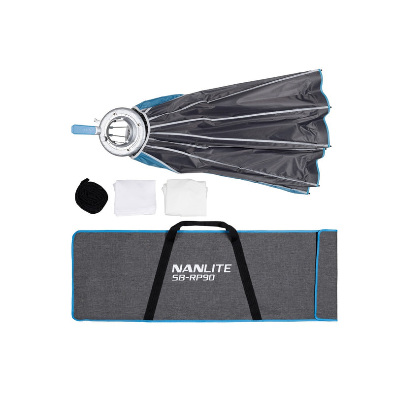 Nanlite Rapid 90 parabolic softbox with 16 steel rods