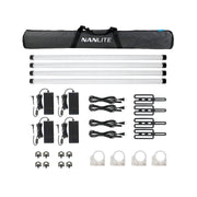 Nanlite PavoTube II 30X RGBWW pixel tube light 4-Light Kit, 4 ft