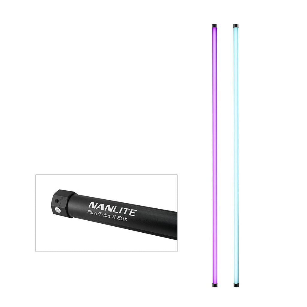 Nanlite PavoTube II 60X RGBWW pixel tube light 2-Light Kit, 8 ft 106W