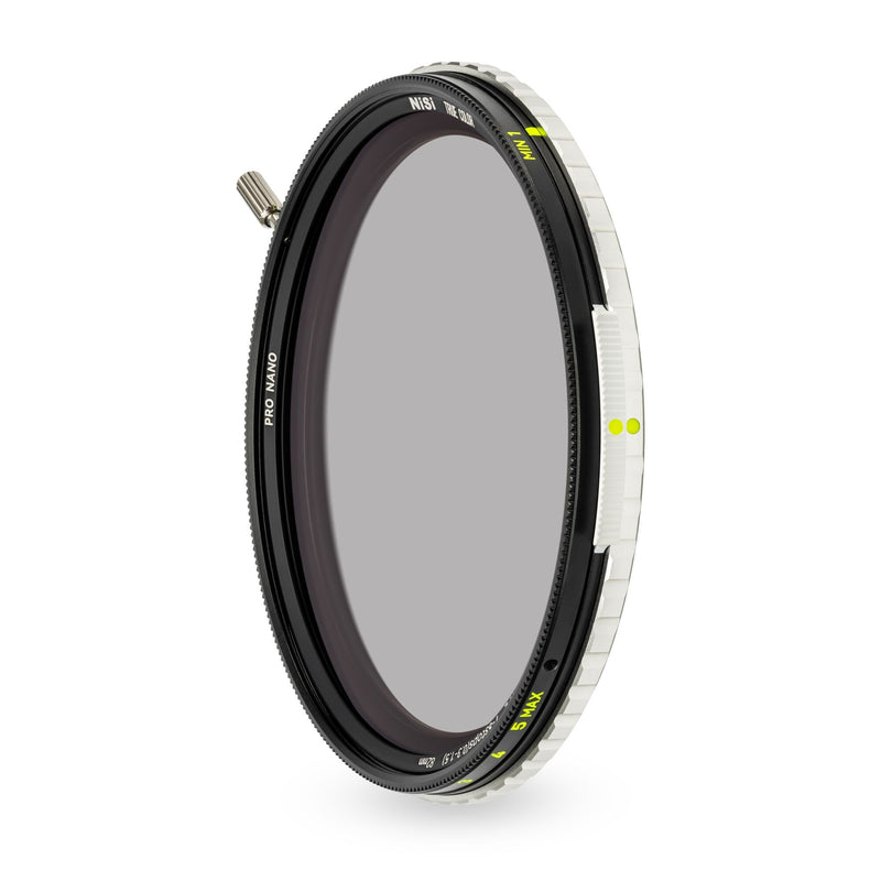 NiSi True Color VND + CPL 1-5 Stops 2 in 1 · Variable ND & Polarizer with Independent Control · Pro Nano