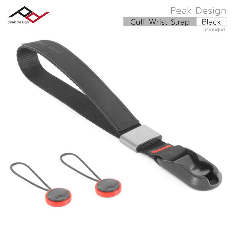 Peak Design Cuff Camera Wrist Strap · Black · Anchor Link Quick-Connect