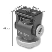 Portkeys MH-2 Monitor Holder พอร์ตเชื่อมต่อและช่องต่อไฟ