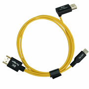 Portkeys Control Cable 2-in-1 HDMI and USB-C Camera Con พอร์ตเชื่อมต่อและช่องต่อไฟ