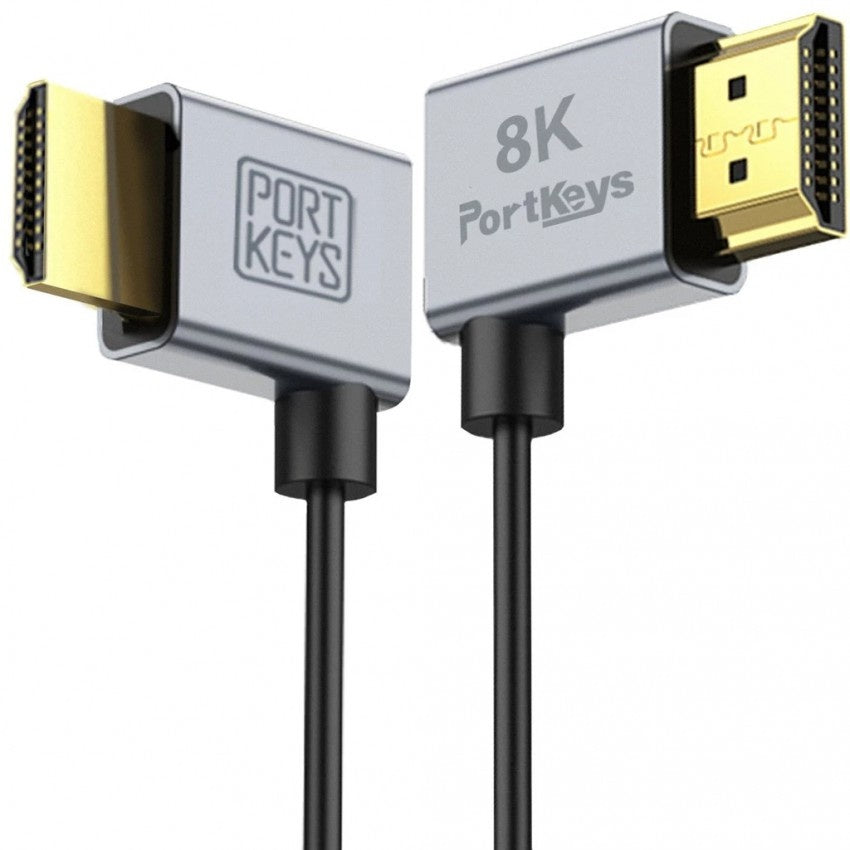 สาย HDMI บางพิเศษ Portkeys 2.5mm สายอ่อนสำหรับกิมบอล