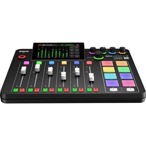 มิกเซอร์พอดแคสต์ RODECaster Pro II Integrated Audio หน้าจอทัชสกรีน แบบ HDR ใช้งานง่าย