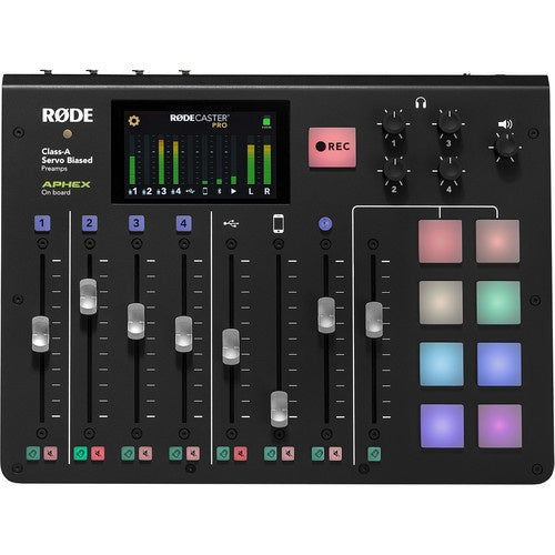 มิกเซอร์พอดแคสต์ RODE RODECaster Pro Podcast Production Studio โซลูชั่นพอดแคสต์แบบออลอินวันที่สมบูรณ์แบบ