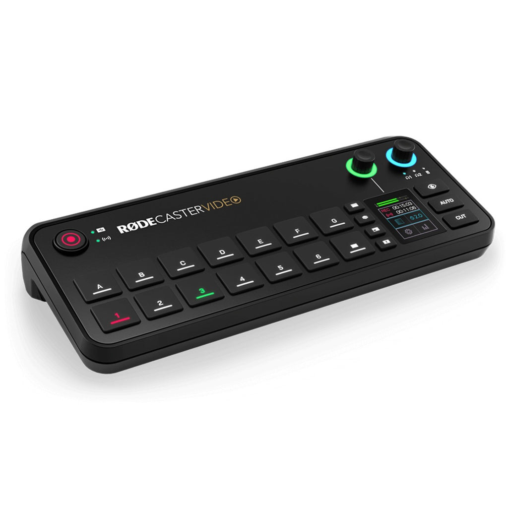 สวิตเชอร์วิดีโอ RODE RODECaster Video All-in-One Video and Audio Production Console เครื่องสลับสัญญาณพร้อมมิกเซอร์เสียงในตัว