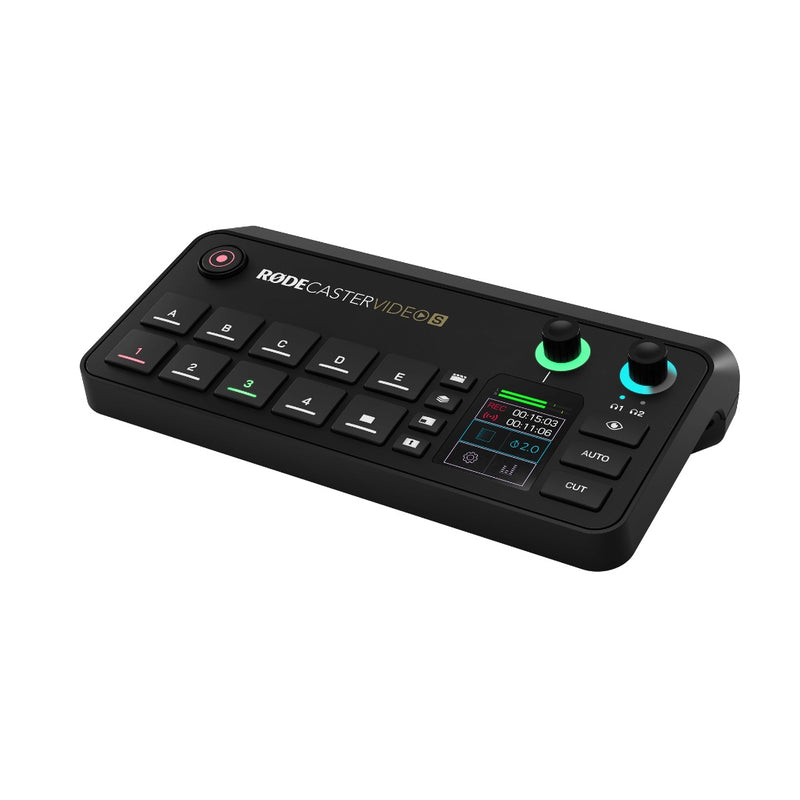 สวิตเชอร์วิดีโอ RODECaster Video S Video and Audio เสียงระดับมืออาชีพ มีพรีแอมป์ Neutrik พร้อม