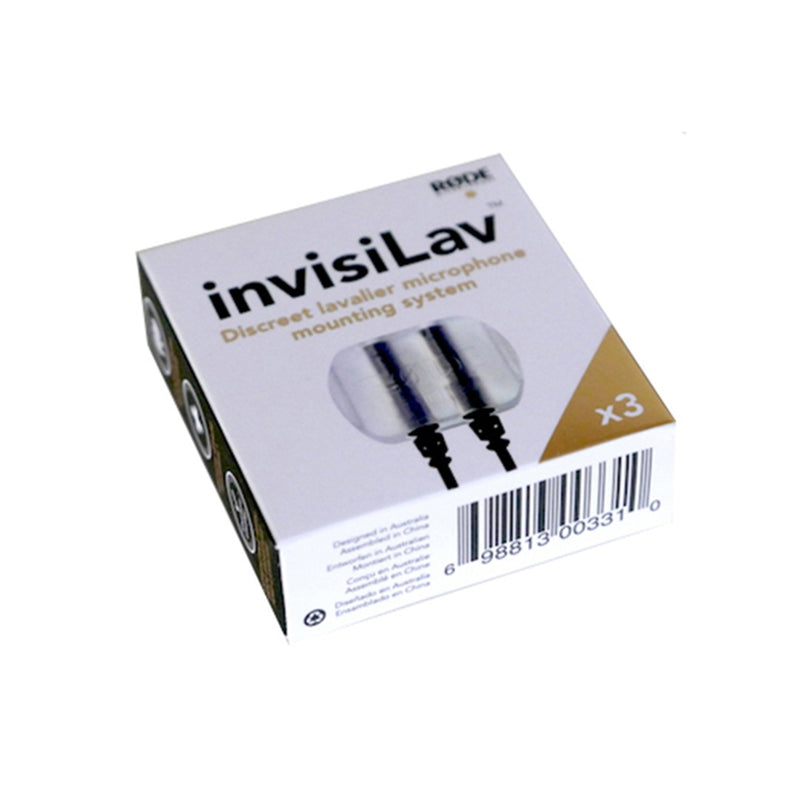 ตัวซ่อนไมค์หนีบปกเสื้อ invisiLav Lavalier Mounting Kit Two Mounting Points for Redundant Miking